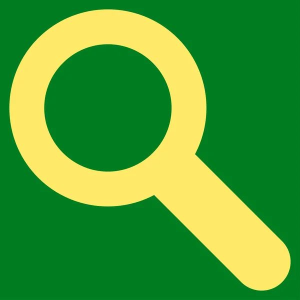 Buscar icono de color amarillo plano — Vector de stock