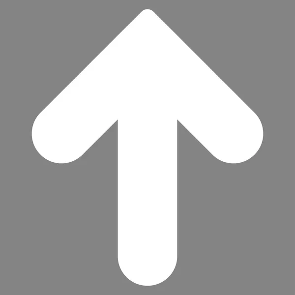 Arrow Up ícone de cor branca plana —  Vetores de Stock