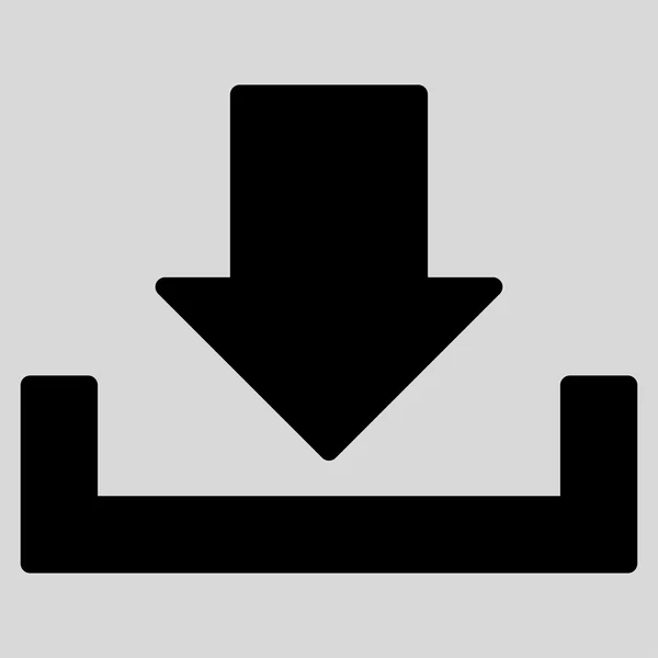 Download flat black color icon — 图库矢量图片