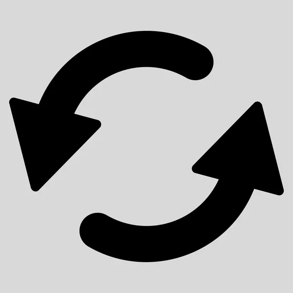Refresh Ccw flat black color icon — Διανυσματικό Αρχείο
