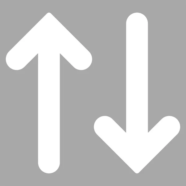 Flip Vertical plat icône de couleur blanche — Image vectorielle