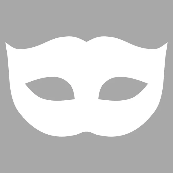Gizlilik maskesi düz beyaz renk simgesi — Stok Vektör