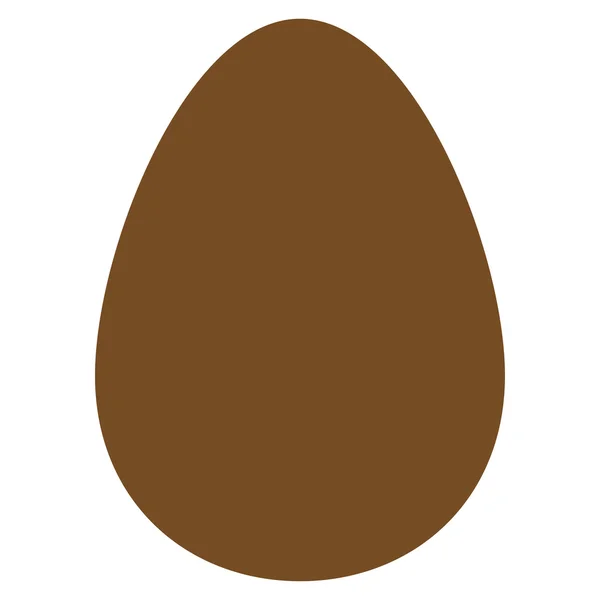 Uovo piatto icona di colore marrone — Vettoriale Stock