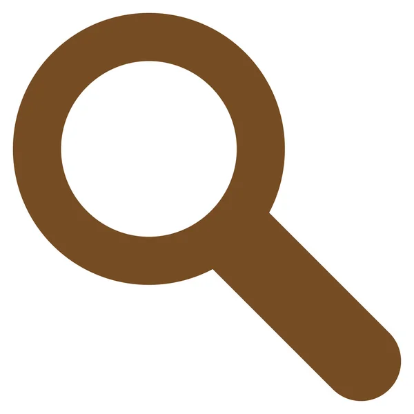 Search flat brown color icon — Stockový vektor