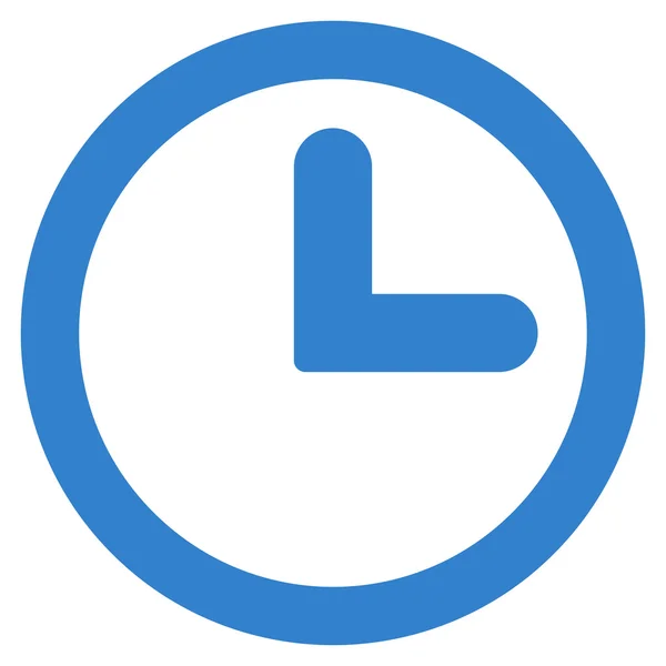 Ikona kolor zegar płaski kobaltu — Wektor stockowy
