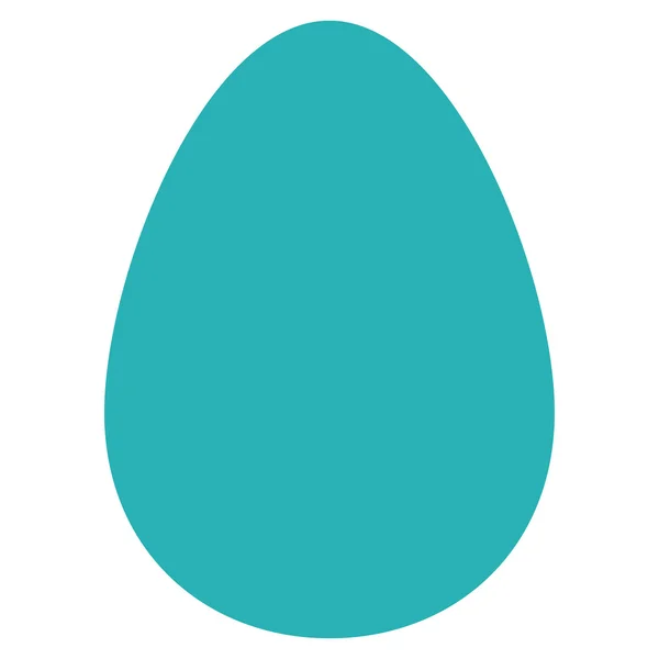 Ei flach cyan Farbe Symbol — Stockvektor