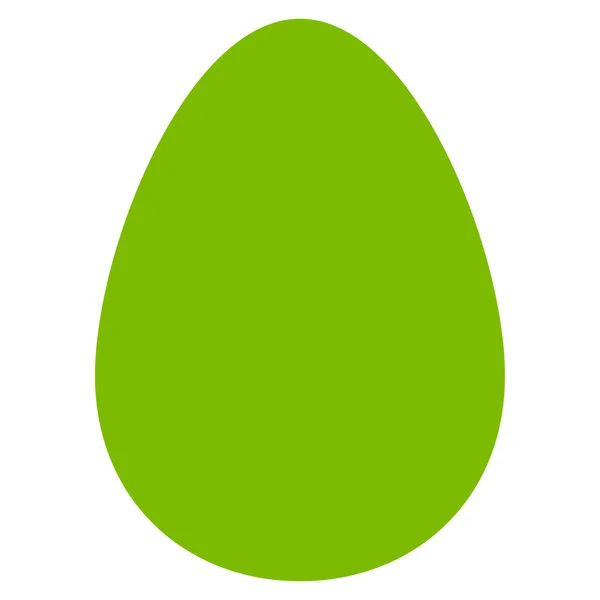 Uovo piatto eco icona di colore verde — Vettoriale Stock