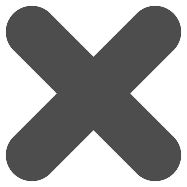 Cancel flat gray color icon — 图库矢量图片