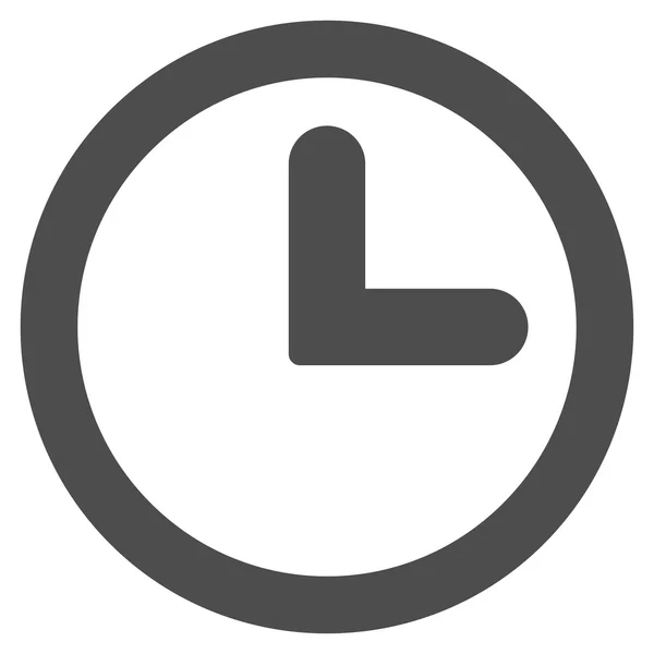 Reloj plano icono de color gris — Archivo Imágenes Vectoriales