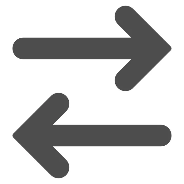 Flip Horizontal plat icône de couleur grise — Image vectorielle