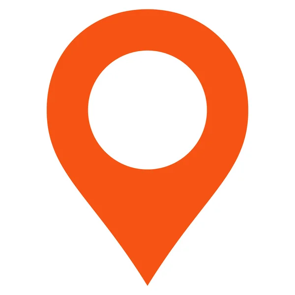 Map Marker flat orange color icon — Διανυσματικό Αρχείο