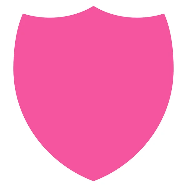 Shield flat pink color icon — Stockvector