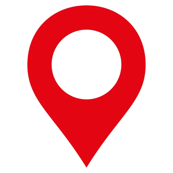 Map Marker flat red color icon — 图库矢量图片