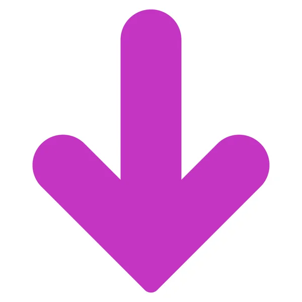 Arrow Down flat violet color icon — Stockový vektor