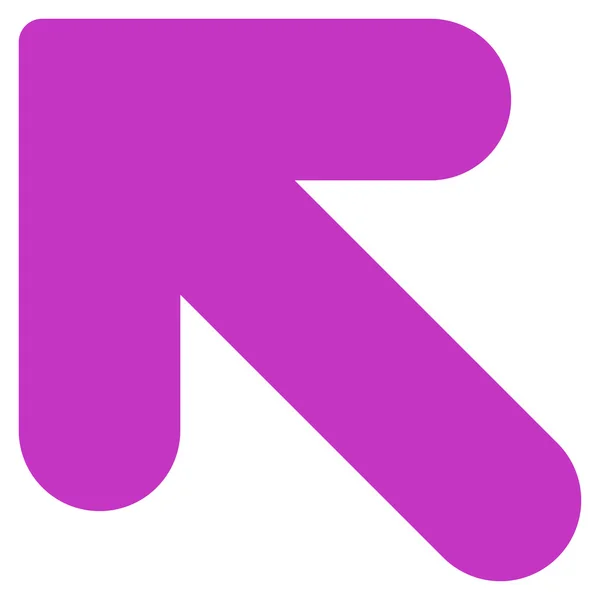 Arrow Up Left flat violet color icon — 图库矢量图片