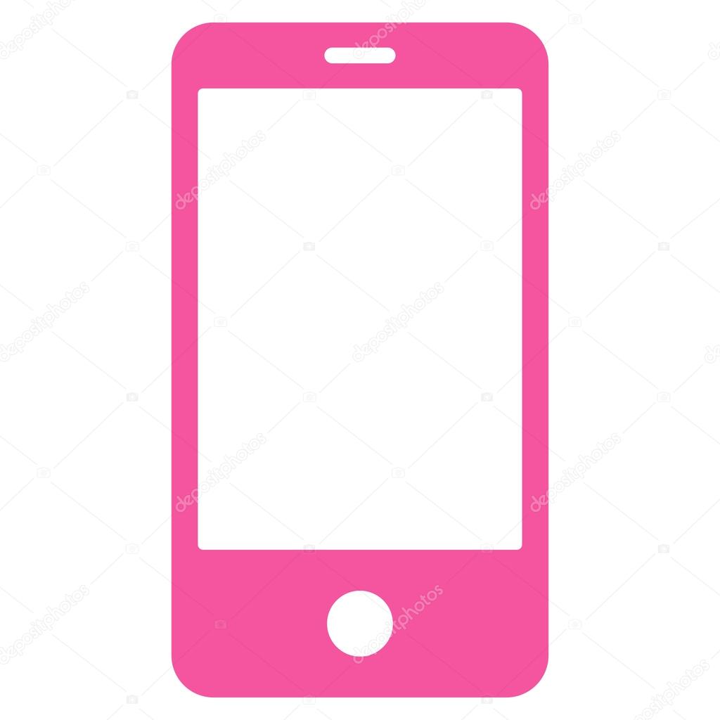 pink mobile phone icon