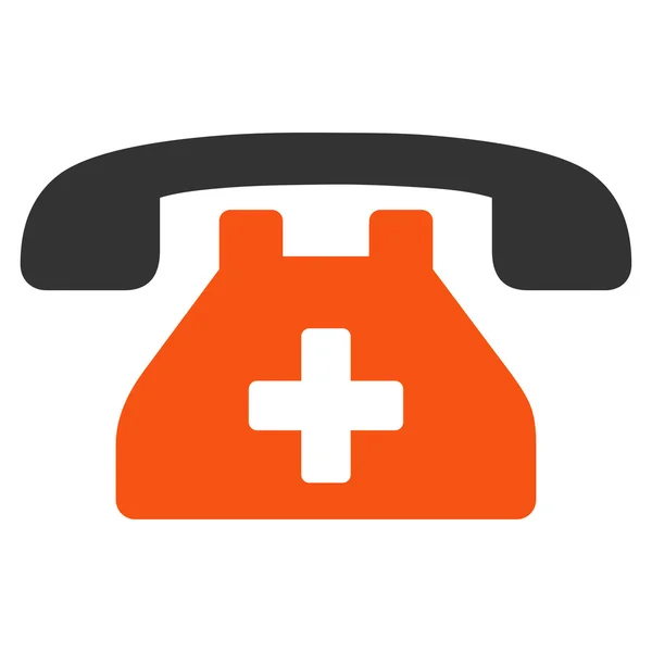 Клиническая телефонная икона — стоковое фото