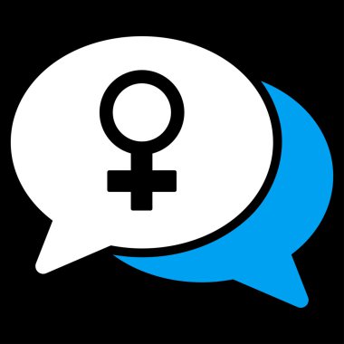 Kadın sohbet simgesi