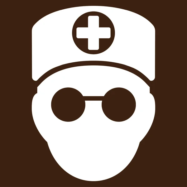 Doctor Head Icon — Stock Photo, Image