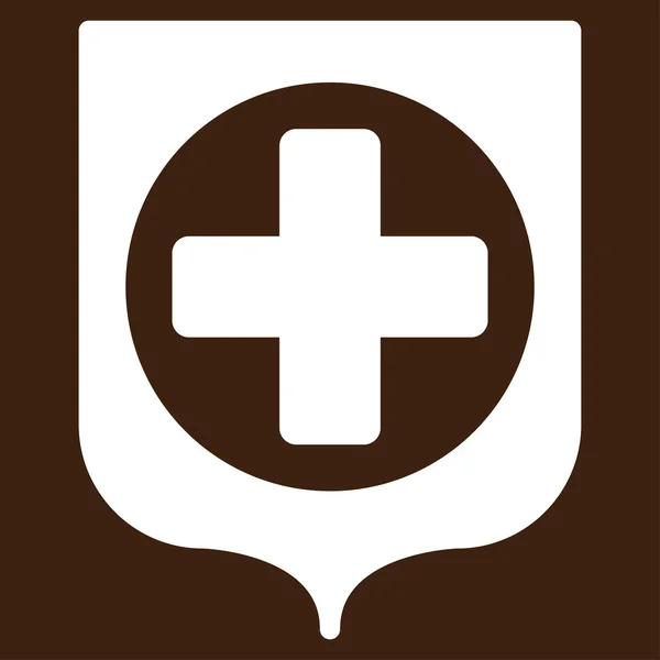 Icono escudo médico — Foto de Stock