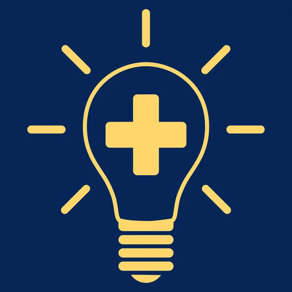 Ikona kreatywnych medycyna żarówki — Zdjęcie stockowe