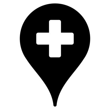 Klinik harita işaretçi simgesi