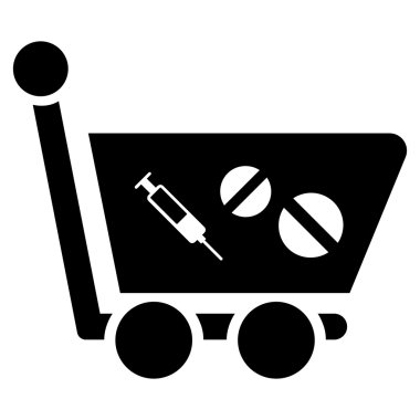 İlaç Alışveriş Aracı Simgesi