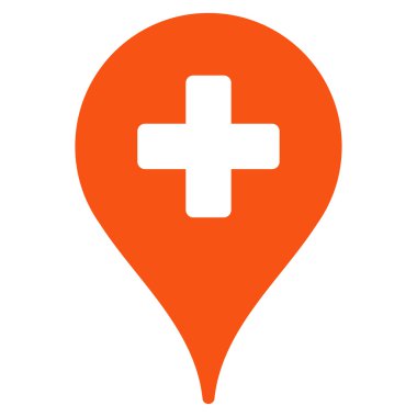 Klinik harita işaretçi simgesi