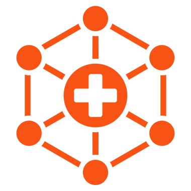 Tıbbi ağ simgesini