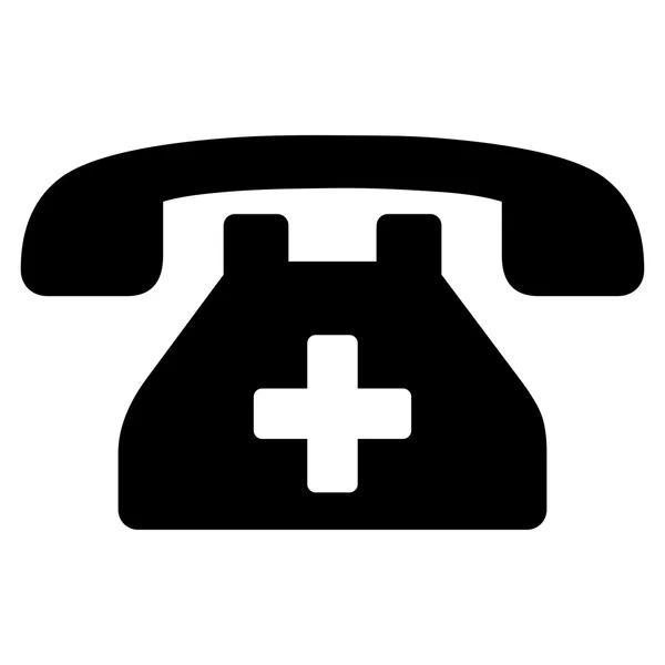 Ikona telefonu kliniky — Stockový vektor
