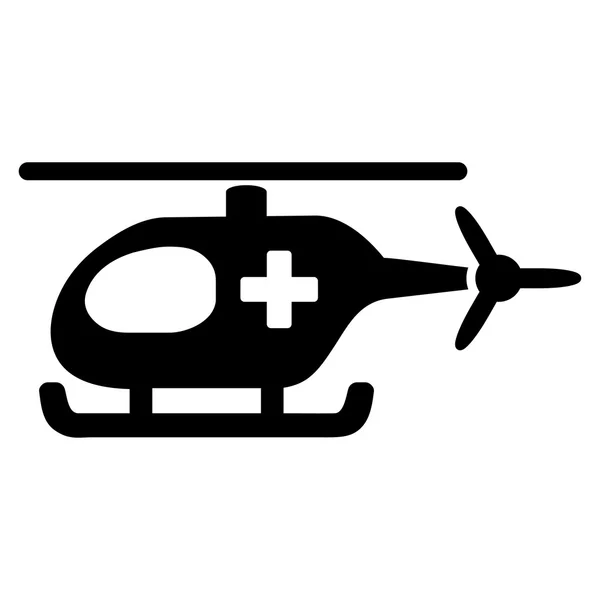 Noodgevallen helikopter pictogram — Stockvector