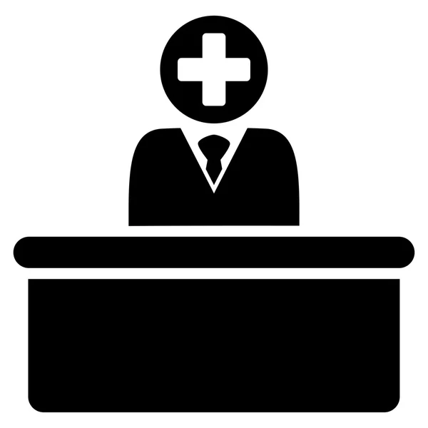 Икона медицинского бюрократа — стоковый вектор