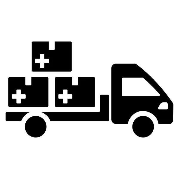 Icono de entrega de medicamentos — Vector de stock