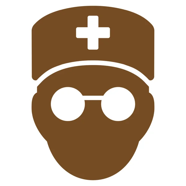 Medic Head Icon — Stock Vector