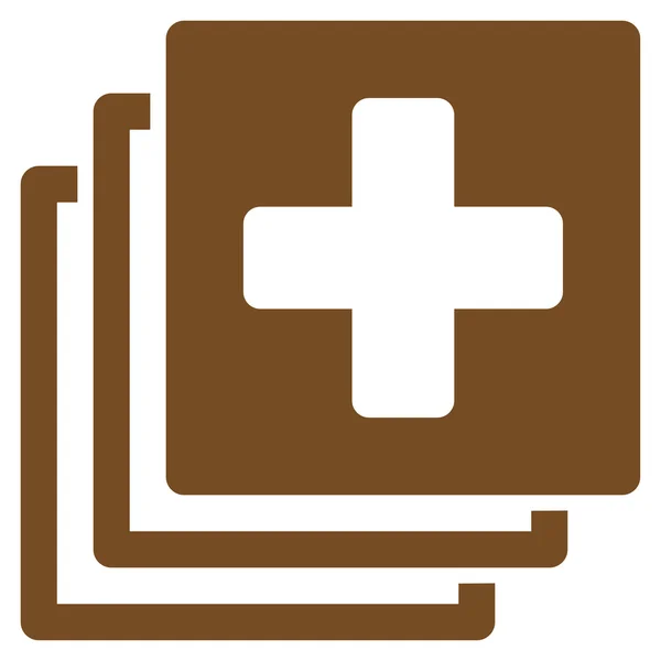 Icono de documentos médicos — Vector de stock