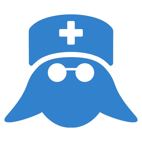 Ikona hlavy zdravotní sestry — Stockový vektor