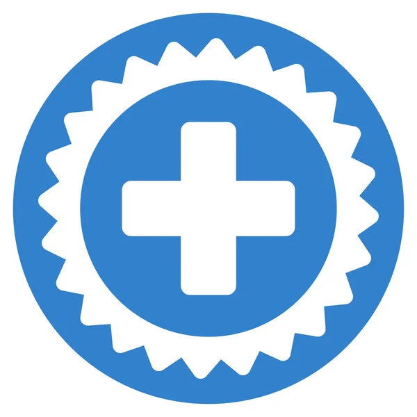Icono de sello médico — Vector de stock