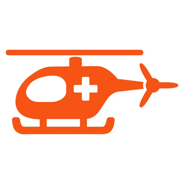 Icona elicottero di emergenza — Vettoriale Stock