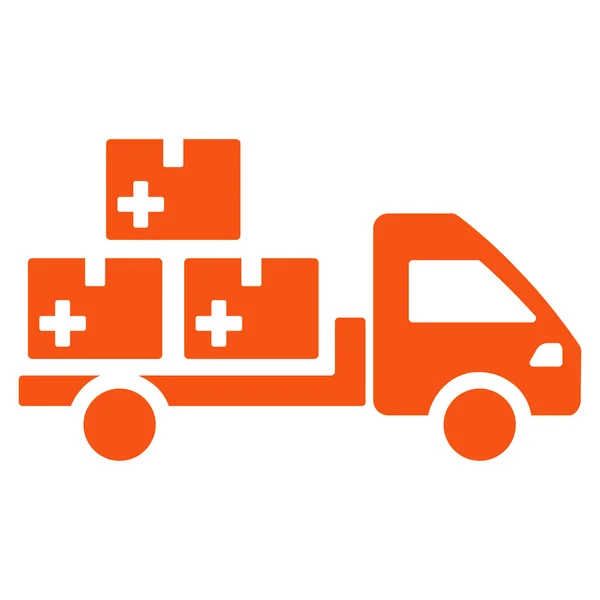 Icono de entrega de medicamentos — Vector de stock