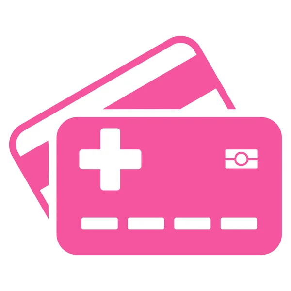 Ikona karty zdravotního pojištění — Stockový vektor