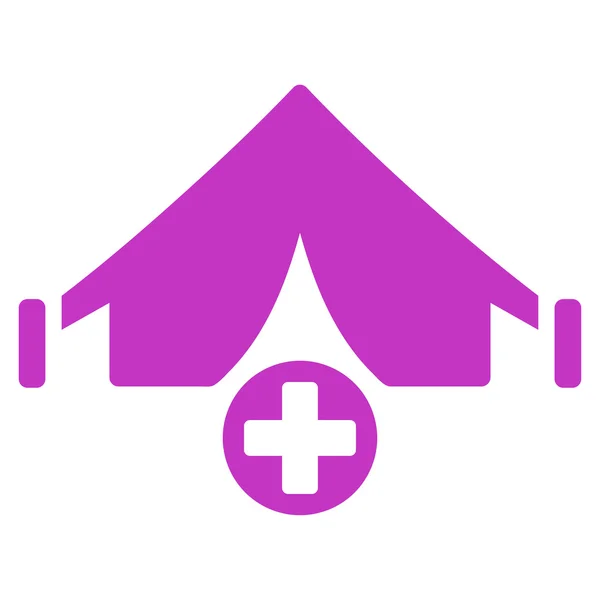 Polní nemocnice ikona — Stockový vektor