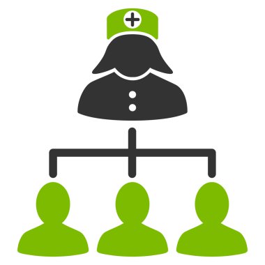 Hemşire hasta simgesi