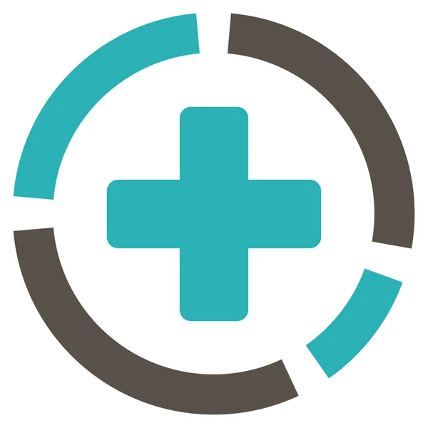 Икона "Диаграмма здравоохранения" — стоковое фото