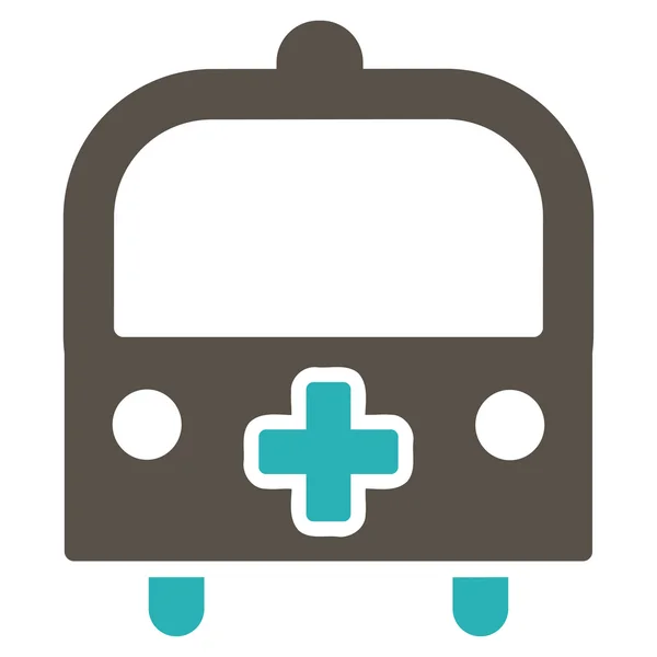 医疗公共汽车图标 — 图库照片