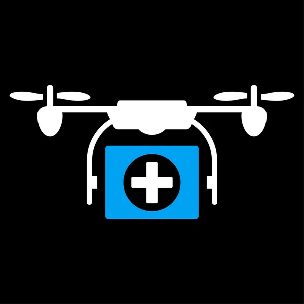 Medische Drone pictogram — Stockvector