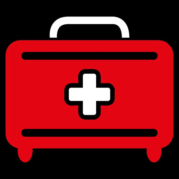 Icono de equipaje médico — Vector de stock
