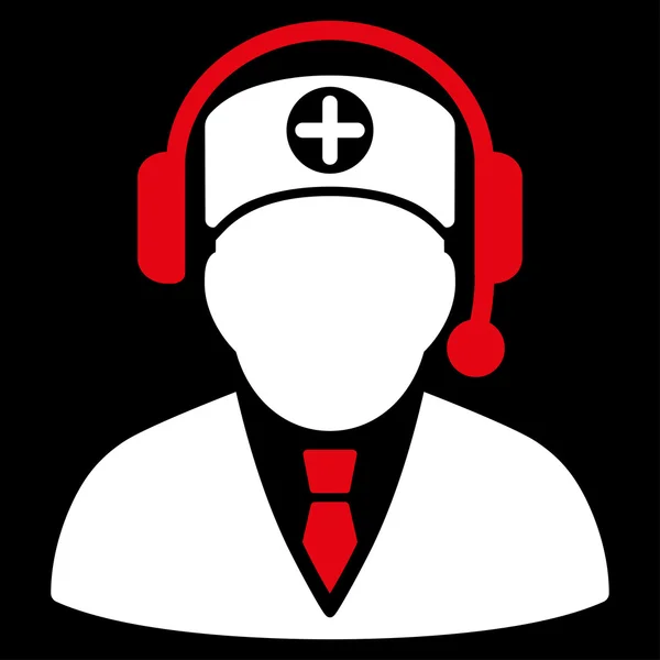 Ikona operatora medyczne — Wektor stockowy
