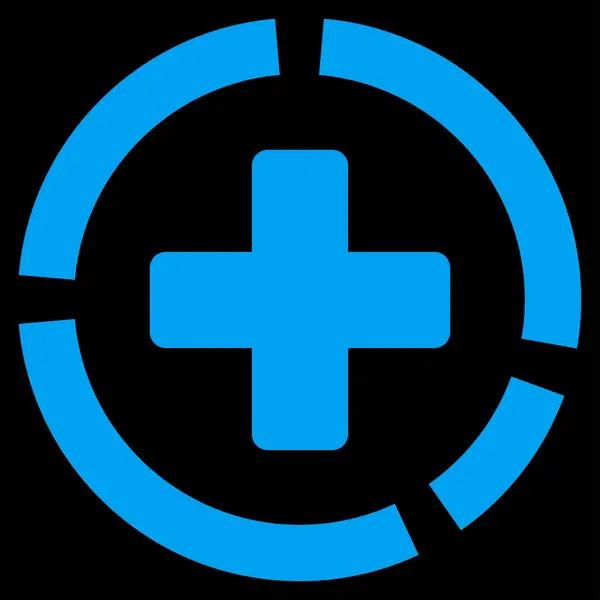 Health Care Diagram Icon — Stock Vector