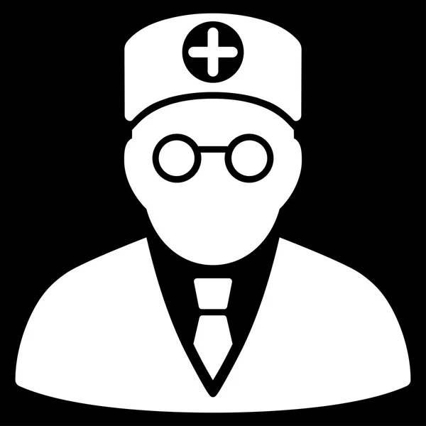Icona medico capo — Vettoriale Stock