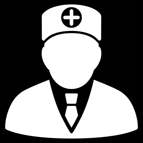 Icono médico jefe — Vector de stock